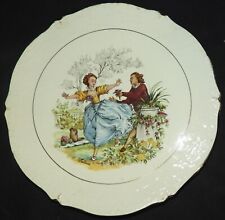 Antique CERANORD ST AMAND Coaster Romantic Decor (after Watteau)