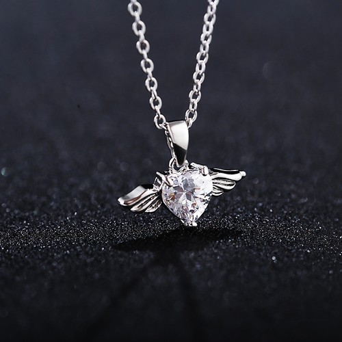 Collier ailes ange argent - collier,