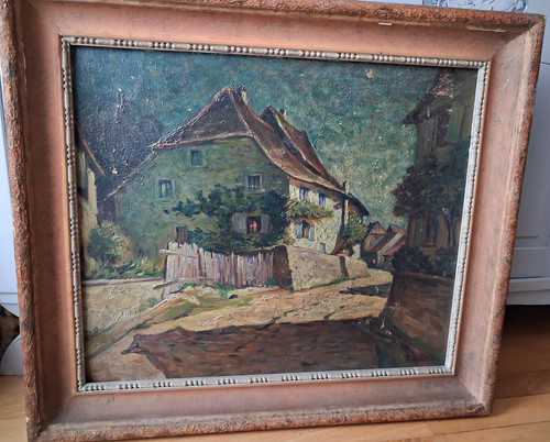 Grand superbe tableau - superbe, ancien