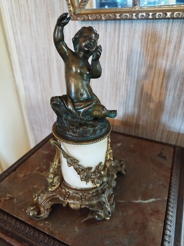 Statuette putto bronze - statuette,