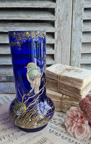 Ancien vase emaillee legras - vase,