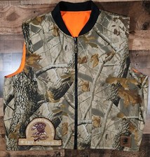 Vintage Bob And Allen Camouflage Reversible Vest Mens  XL Life Member Patch 