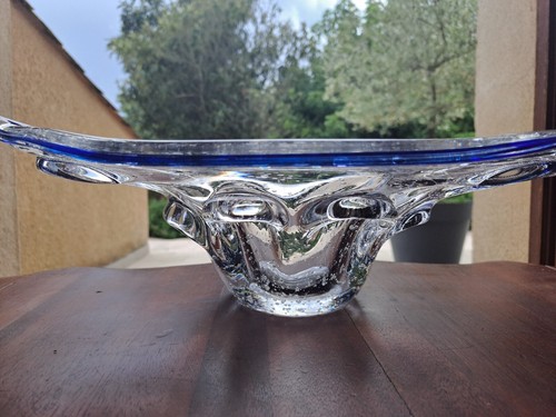 Coupe fruits verre bullé - a,