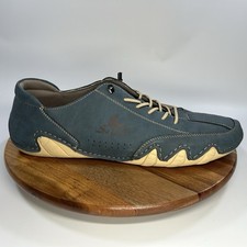 Salkin Mens Blue Faux Leather USA Ravello Barefoot Shoe Sneakers Size 49