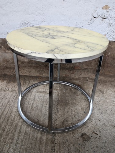 Table basse vintage - vintage, chrom