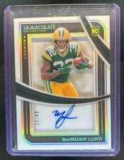 2024 Panini Immaculate MarShawn Lloyd Rookie Shadowbox Signatures RC Auto #22/49