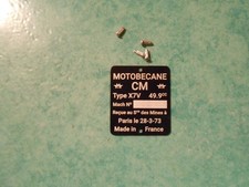 Plaque mines Motobécane Mobyx