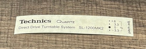 All technics 1200 mk2 - sl-1200,