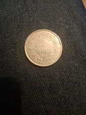 pièce  argent 2 francs belge 1910 albert  légende française