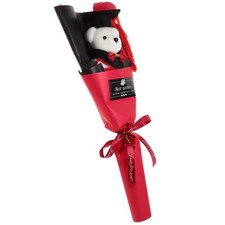  Bouquet De Mariée Artificiel Fleur Artificielle Fleurs D'ours Graduation