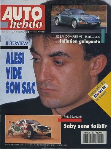 Auto hebdo 864 01 1993 - hebdo, 20/01/1993