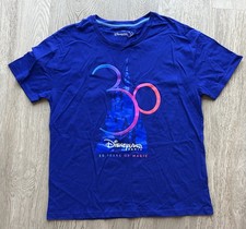 Disneyland Paris 30th Anniversary T-Shirt - Size M - Blue - Same day Dispatch 