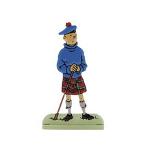 FREE SHIP Tintin - Metal Figurine The Black Island - Herge