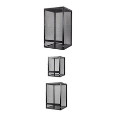 Cage grillagée en aluminium pour serpents, vue à 360 degrés, terrarium