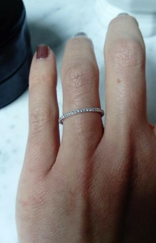 Bague alliance pavée - pavée, diamants