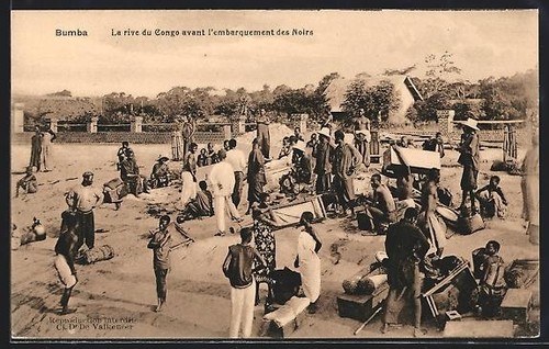 Cpa bumba rive - rive, congo
