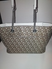 DKNY Veronica MD Tote - Brown, Great Shape, 3 Inner Compartments & 1 Outside SEE