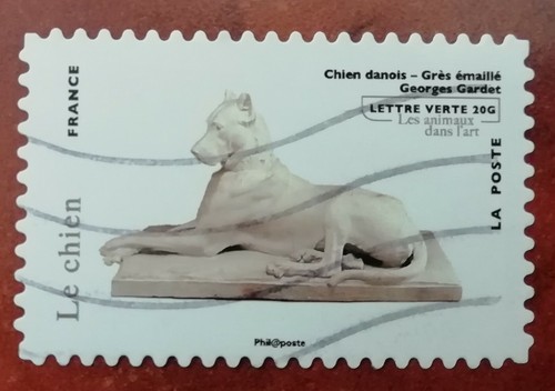 Timbre chien danois grès - danois,,