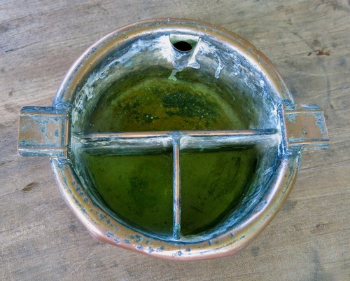 Pot colle cuivre ancien - à,