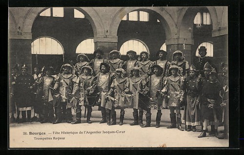 Cpa bourges fete historique - bourges,,