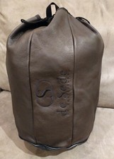 New de sede authentic leather Travel brown Nylon backpack. 14x10x10.5in