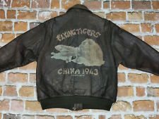 Avirex USA Vintage A2 Pilotes Veste Chine 1944 Flying Tigres Taille:M Tip Top
