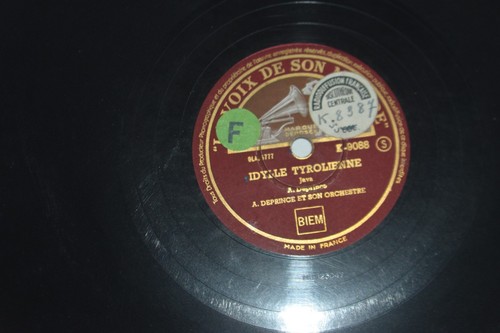 Tours rpm voix - 78,