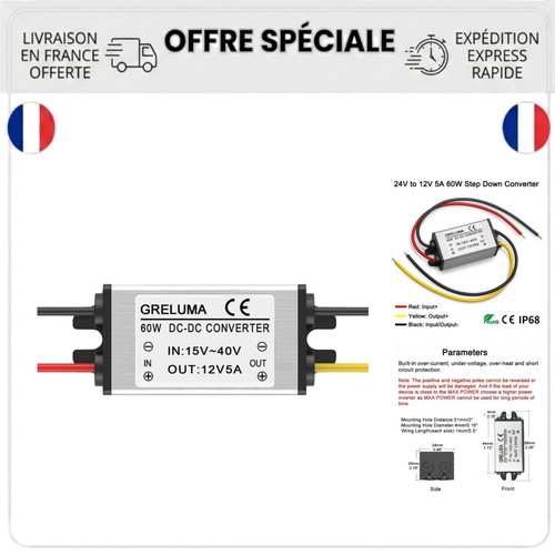 Convertisseur abaisseur 24v - abaisseur,