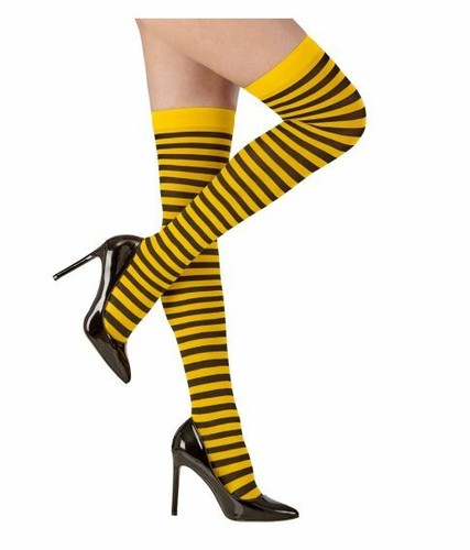Neuf bas jaune rayure noire - neuf,