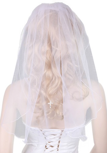 Blanc autrichien strass croix - blanc,