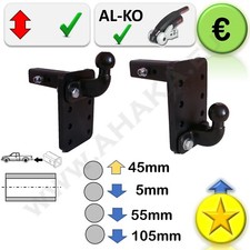 Crochet ATTELAGE de remorque 2“ US-Adaptateur 50x50mm Boule de remorquage