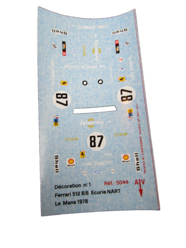 Solido 5044 decal - 5044, ferrari