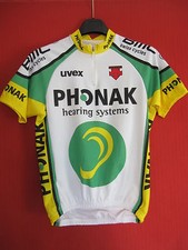 Maillot cycliste Phonak 2003 BMC Swiss Cycles UVEX cycling jersey - S