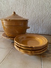 Ceramic lot Ravel soup bowl, serving dish plates Bouillabaisse? 