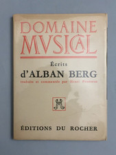 P437-MUSIQUE - Ecrits d'Alban