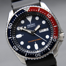 [Near MINT] SEIKO 7S26-0020 SKX009 Pepsi Navy Dial 42mm Men's AT Watch Day/Date