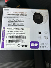 Avycon AVC-NPE51F28 5mp POE Outdoor, Dome IP Camera, 2.8mm Lens Day/Night