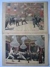 LOT 2 N° MAGAZINE MAGAZINE MAGAZINE JOURNAL 1895 SPORT EPEE FENCING PALAIS ELYSEES