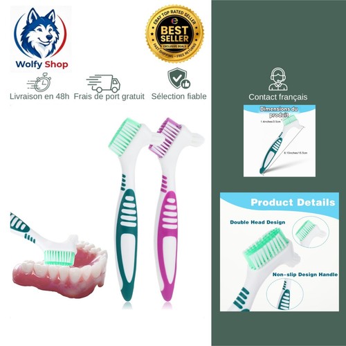Brosse nettoyage prothèses - brosse,