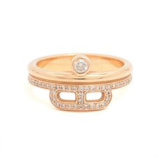 Hermès Chaîne d'Ancre diamond Ring 750(PG) 6.1g 53