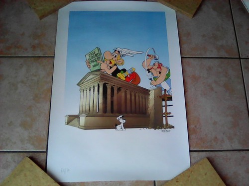 Sérigraphie astérix aux - sérigraphie,