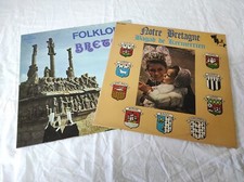Lot de 2 Vinyles 33 tours Folklore Breton