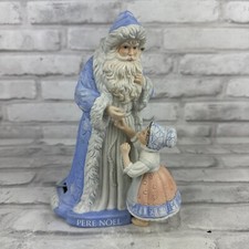 Enesco 8” The First Noel 1988 St Nicholas Santa Claus Music Box PERE NOEL