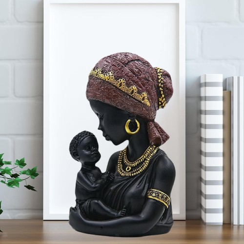 Statue africaine mère et - africaine,