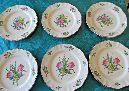 Assiettes plates faïence - assiettes,