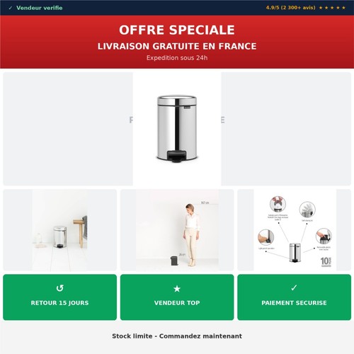 Brabantia newicon poubelle - brabantia, à