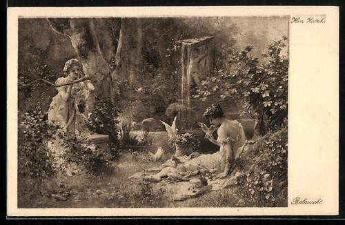 Carte postale artiste hans - postale, d'artiste