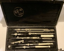 Ancienne Boite De Compas Henri