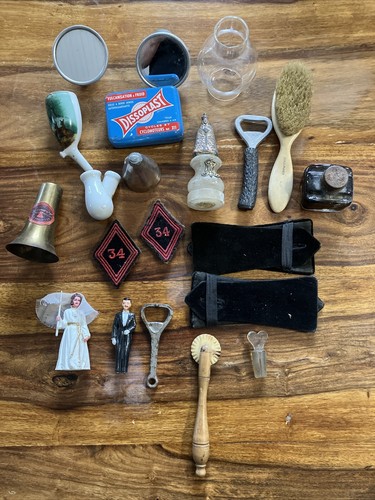 Ancien lot objets brocante - lot,