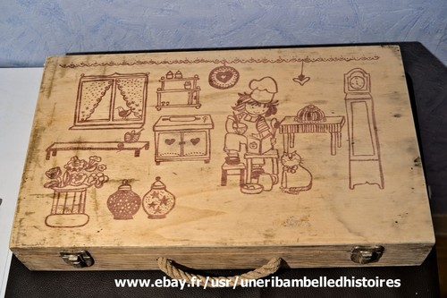 Boite bois dessin - boite,